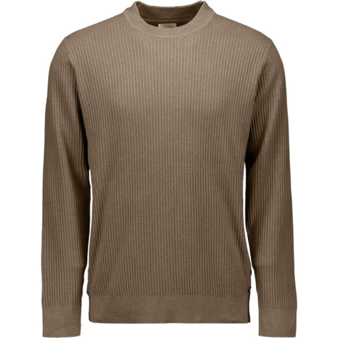 No Excess Pullover Crewneck Rib Taupe Größe: M | Pullover Outlet | Herren | Schwarz