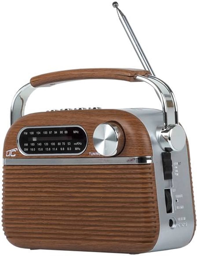 LTC - Radio - Retro Nida-radio - Draagbare BT USB MP3 - BLUETOOTH AM / FM / MP3 / USB / SD