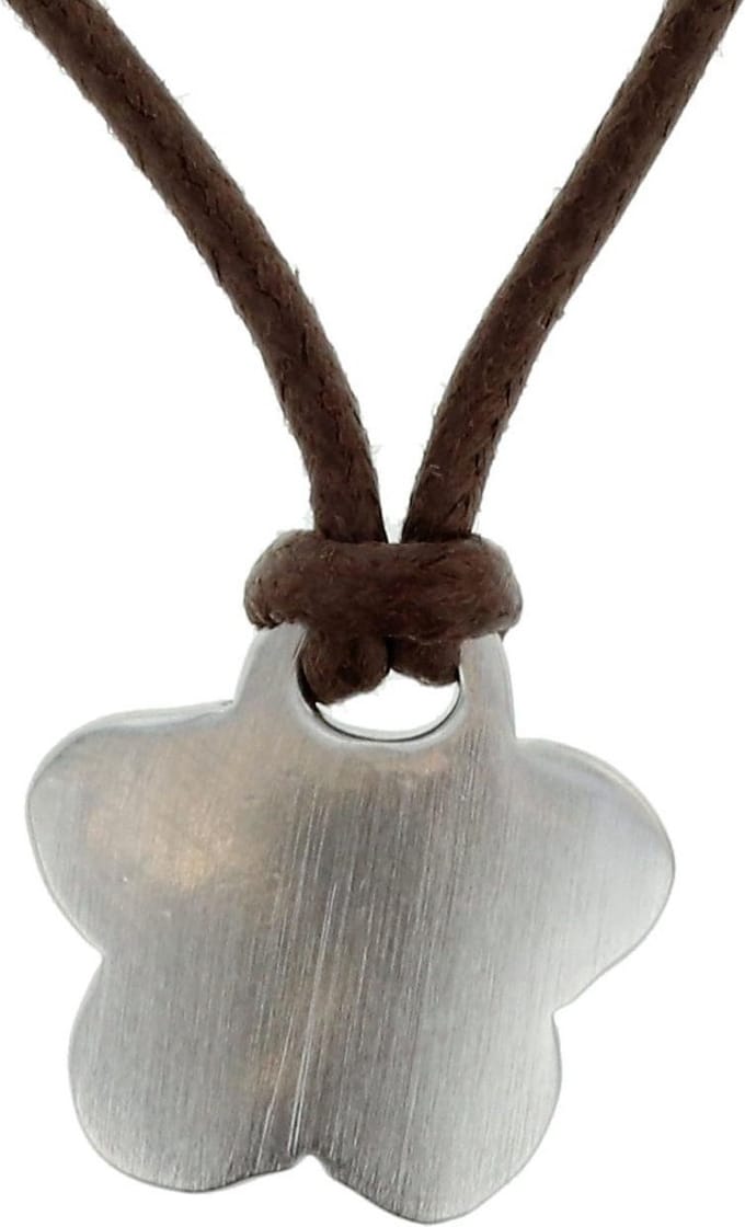 Behave - Dames Ketting - Mat Bloemhangertje - Minimal Look - 39,5+45,5 cm