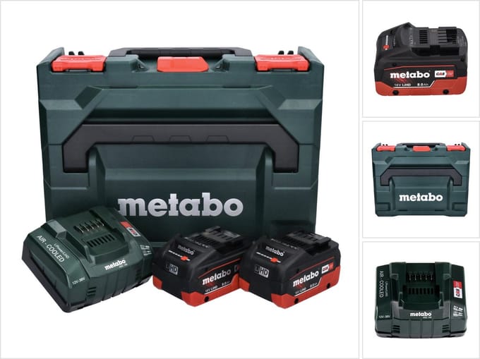 Metabo 685131000 18V LiHD accu starterset (2x 8,0Ah) + lader