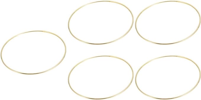 Dromenvanger Ringen - Metalen Cirkels - DIY Decoratie - Solide Structuur - 5 Stuks - Goud