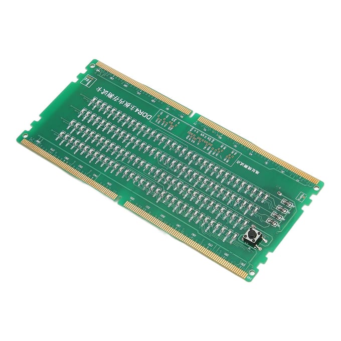 Computergeheugentester PCB Materiaal Voorwaarts Achterwaarts Beschikbaar Computer DDR4 Geheugentester met LED