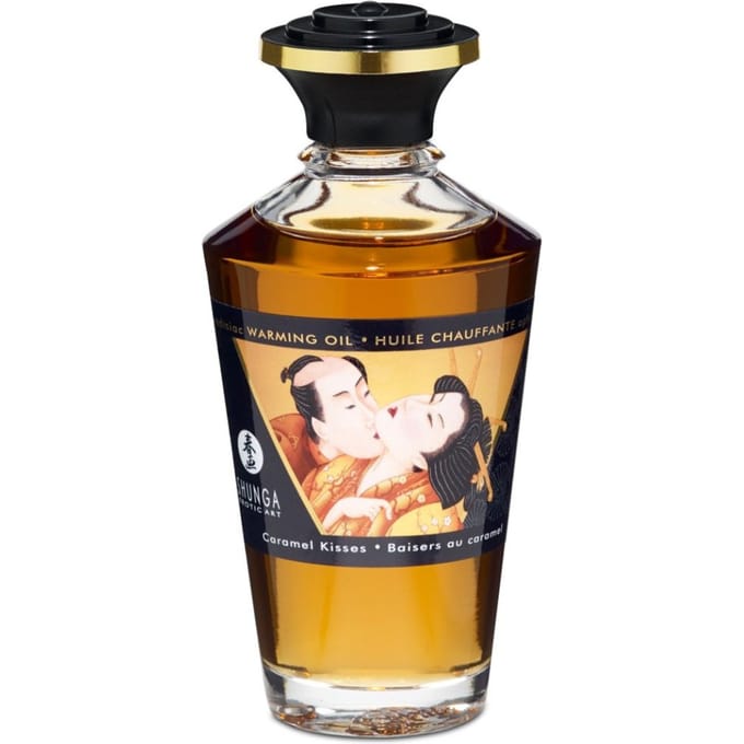 Shunga - Verwarmende Olie - Om Van Het Lichaam Te Likken - Caramel Kisses