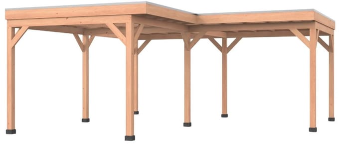 Douglas overkapping, L-model, 600 x 600, Westwood Comfort