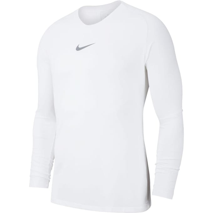 Nike Dry Park First Layer Longsleeve, Heren witte compressie longsleeve M wit