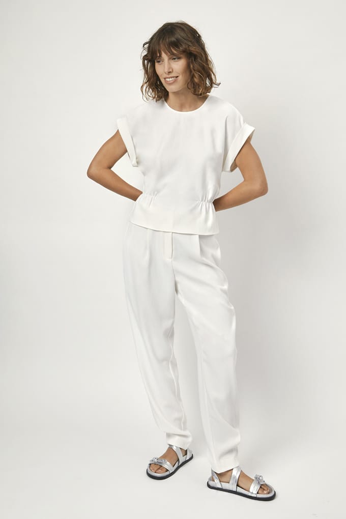 Dante6 Mimou Pants Milk White Größe: 42 | Straight Jeans Outlet | Damen | Weiß