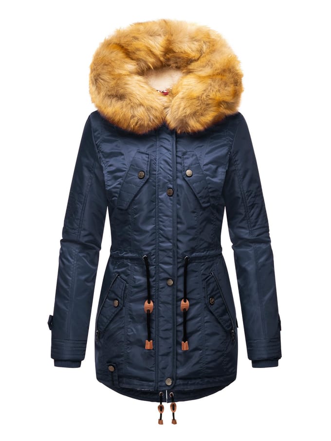 Navahoo Dames Winterjas B399 – Warm, Waterafstotend & Met Afneembare Bontkraag