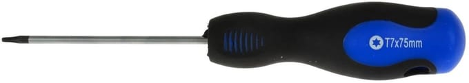 GEKO Torx schroevendraaier - T7 - 75 mm - Ergonomische handgreep - Chroom-vanadium staal