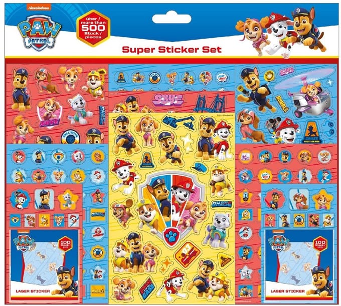 Undercover Super Sticker set PAW Patrol 500 pcs.