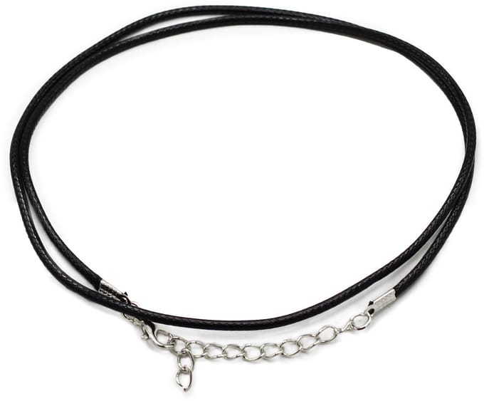 Packs Waxed Pendant Cords - 2mm x 55cm - Assorted - Black 101