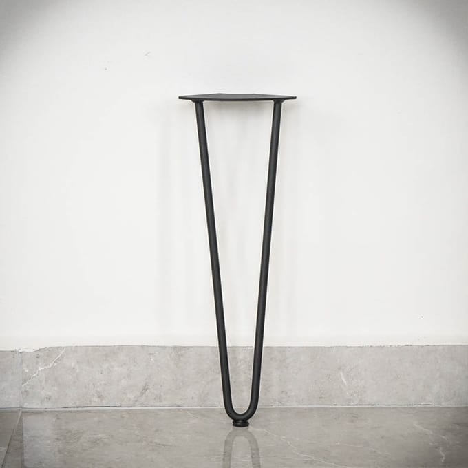 SEART GROUP Hairpin - Meubelbeen - 40 cm - Dubbel - Zwart