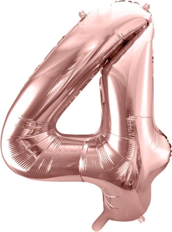 Cijfer 4 (86 cm) - Rosé Goud