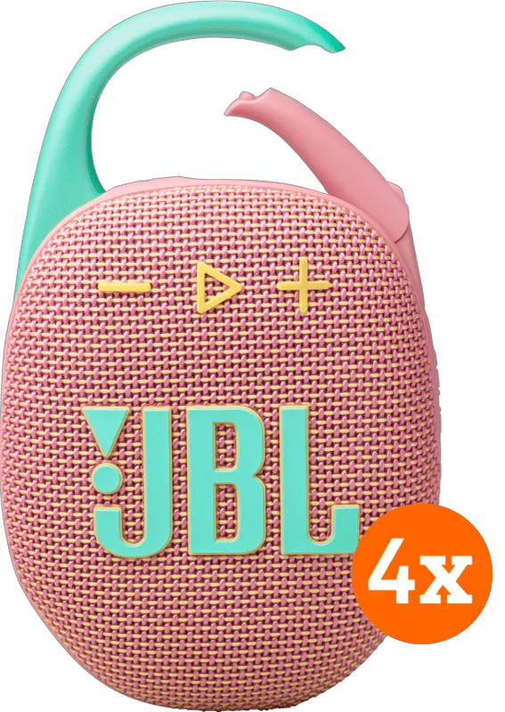 JBL Clip 5 Roze 4-pack
