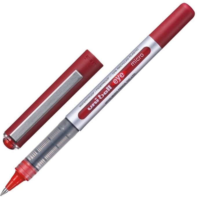 Rollerpen Uni-ball Eye eco 150E fijn rood