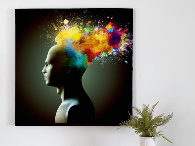 Mindful colorful explosions | Mindful Colorful Explosions | Kunst - centimeter op | Foto op | Mindful colorful explosions | Mindful Colorful Explosions | Kunst - centimeter op | Foto op | Canvas | 20 × 20 cm