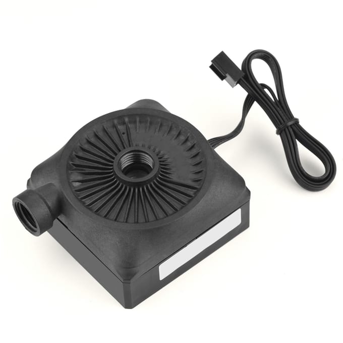 DC 12V Ultra stille CPU-pomp voor computerwaterkoelsysteem 500l h G14-draad gray