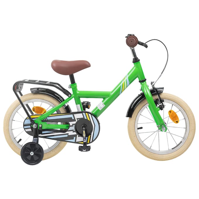 vidaXL - Kinderfiets - 14 - Inch - voor - 3-5 - jaar - oud - Groen