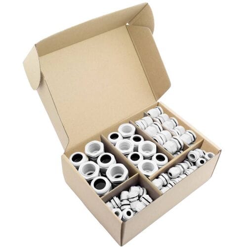 Quadrios 2102CA113 Wartel assortiment PA66 Wit 60 stuk(s)