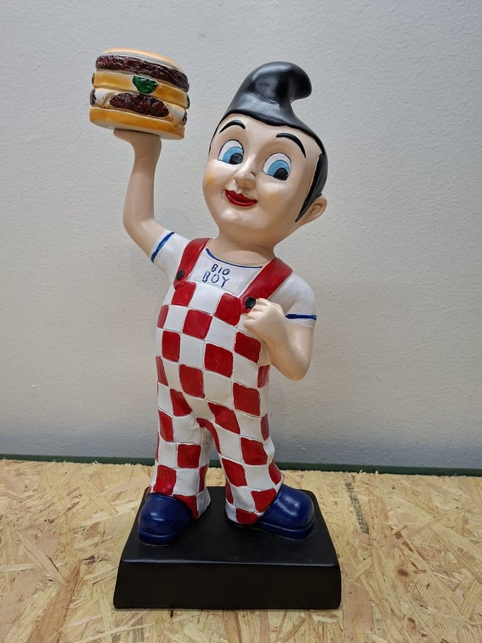 Big Boy beeld – Iconische Hamburger Mascotte – 41 cm Hoog
