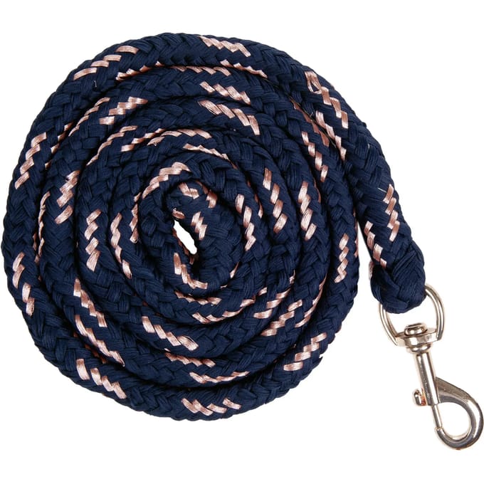 Fietskoord met karabijnhaak HKM Rosegold