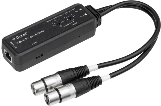 KanexPro Dante 2-kanaals XLR ingangs adapter