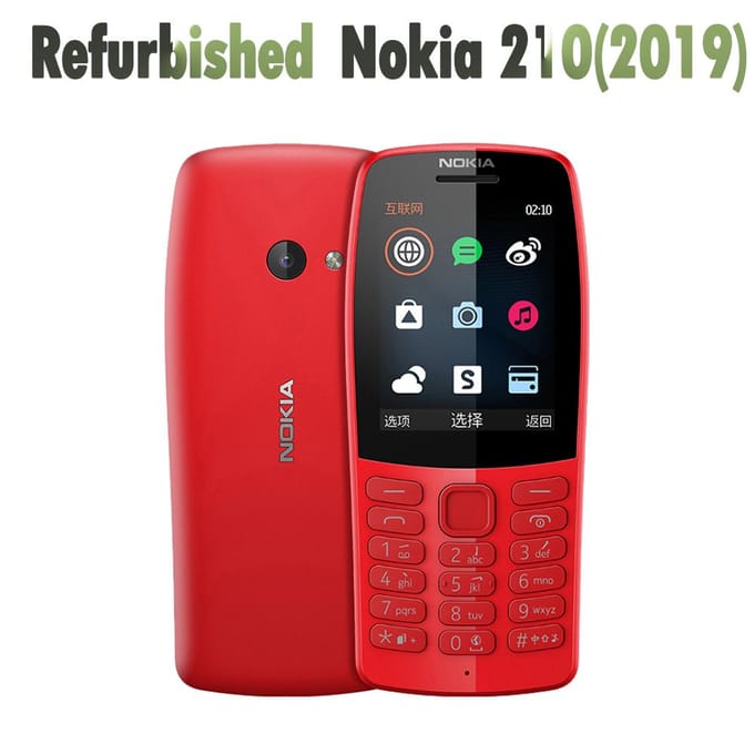 Gereviseerde Nokia Originele Nokia 210 (2019) Dual Sim mobiele telefoon 1 Battery 1 charger