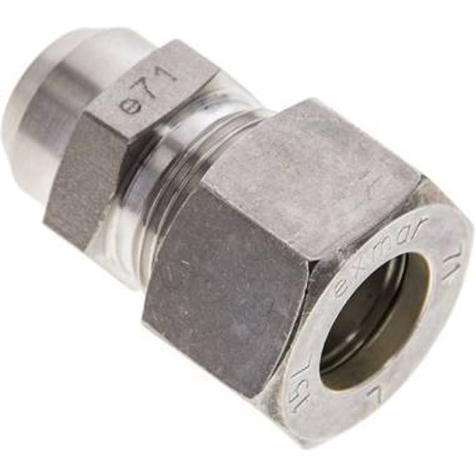 15L & 19mm RVS Rechte Knelfitting Lasverbinding 315bar ISO 8434-1