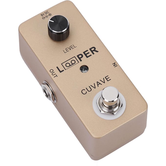 Mini Looper Pedaal Gitaar Effect Pedaal Volledig Metalen Behuizing Gitaar Accessoires beige