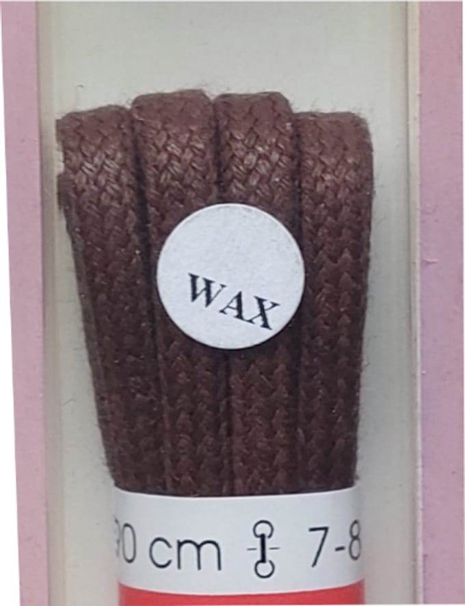Ronilux Veter - Middel Bruin - Dik Rond - Wax - Lengte 90 cm - Dikte 4 mm - Schoenveter