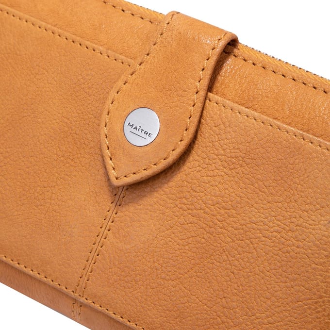 Maître Portemonnee Lemberg Dietrun Purse LH11Z Wallet Dark Yellow Mosterdgeel