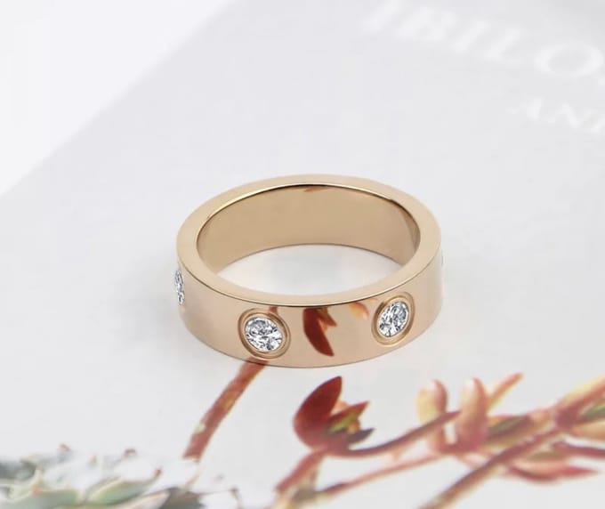 Soraro Ring Zirkonia | Rosekleurig | Ringen Vrouwen | 17mm | Ring Dames | Dames Cadeau
