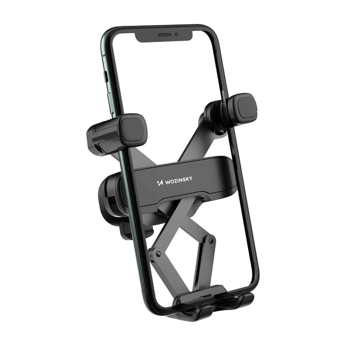 Wozinsky Gravity Telefoonhouder voor Auto Ventilatierooster Zwart