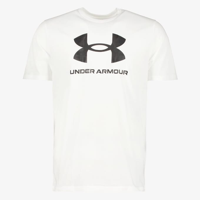 Under Armour UA Logo heren T-shirt wit - Maat S