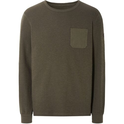 LIVERGY Heren sweater (Donkergroen, S)
