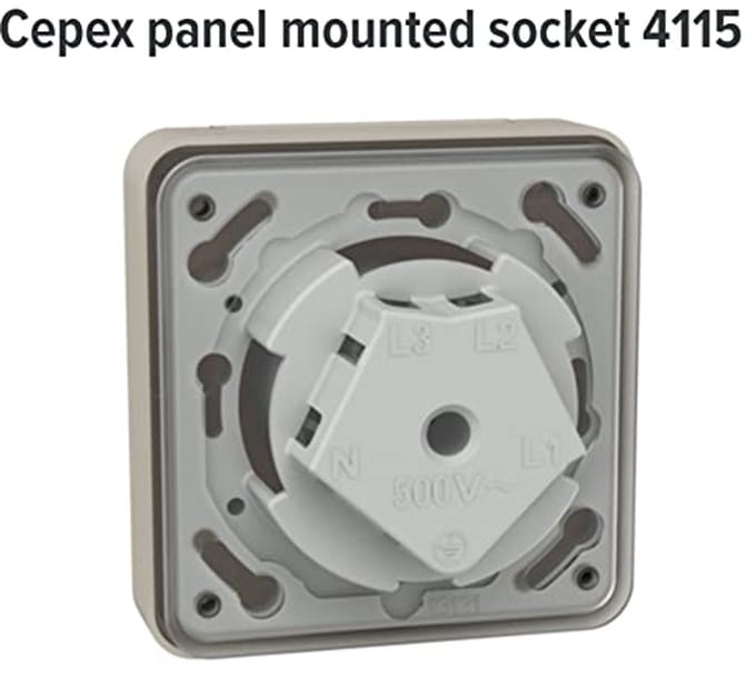 CEE-inbouwdoos IP44 16A5P - Duurzaam en Robuust