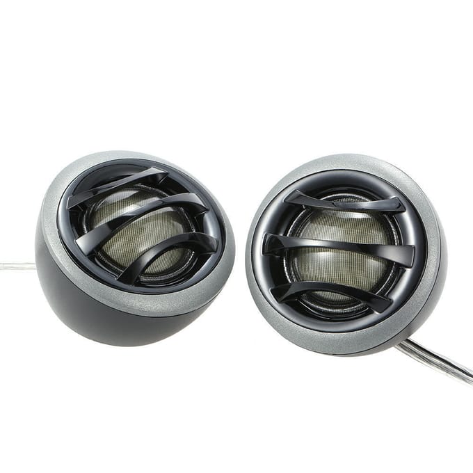 2  150W Micro Dome Car Audio Tweeters Luidsprekers met ingebouwde crossover per paar black