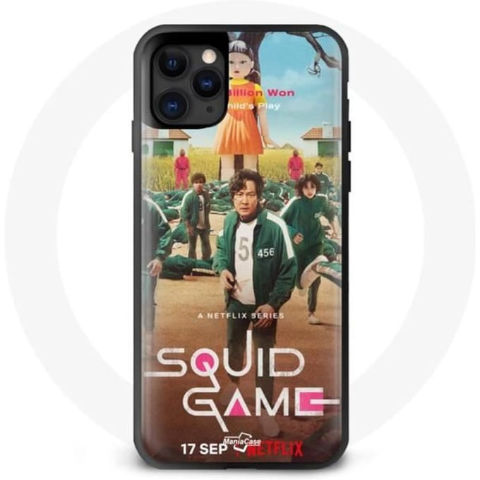 Coque iphone 11 pro max Squid Game 1,2,3 Soleil