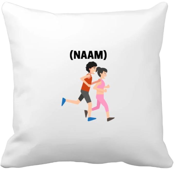 Akyol - hardloop met eigen naam Kussen hoes - Hardlopen - hardloper - sport - 40 bij 40 cm