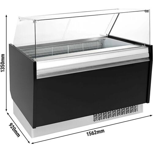 GGM Gastro Eistheke LIAM - 1560mm - Statisch - für 13+13x 5 Liter Eisbehälter - Schwarz Zwart