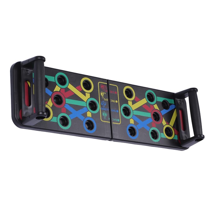 Opvouwbaar Druk Op Bord Thuis Workout Fitness Apparatuur Multifunctioneel voor Spier Training black