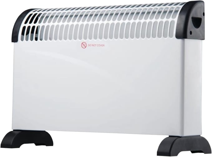 Elektrische Convector - Radiator met Ventilator - Ruimte Verwarmen - Met Turbo Functie - 2000 Watt - Wit