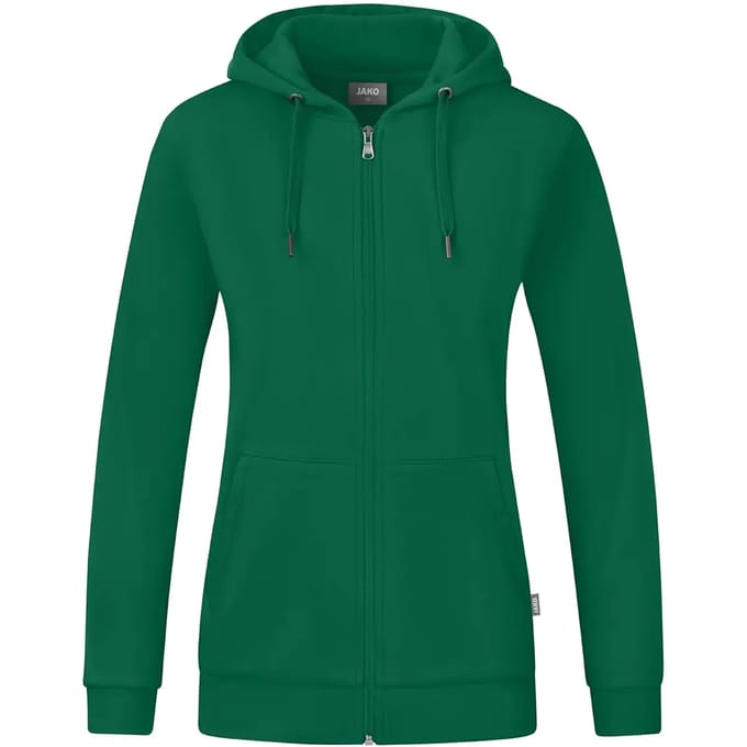 Jako Organic Jas Met Kap Dames - Groen | Maat: 42