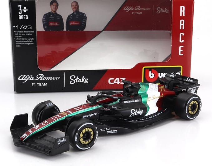 Alfa Romeo F1 Team C43 - Valtteri Bottas - Monza 2023 - Bburago 1:43