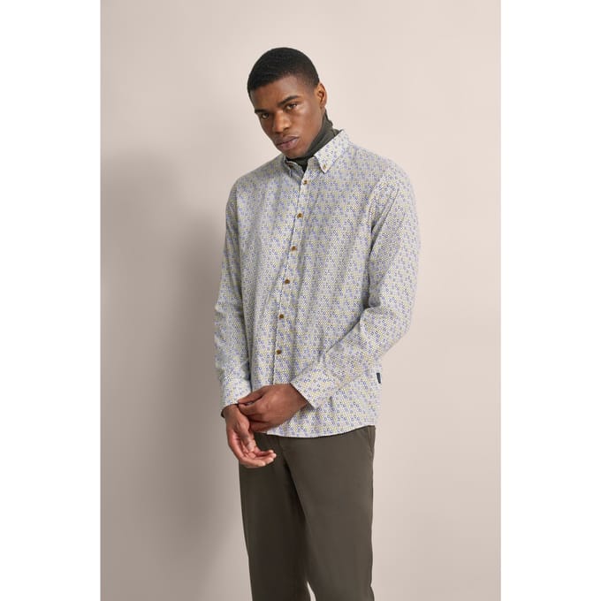Bugatti Herren Oxford overhemd met button-down kraag