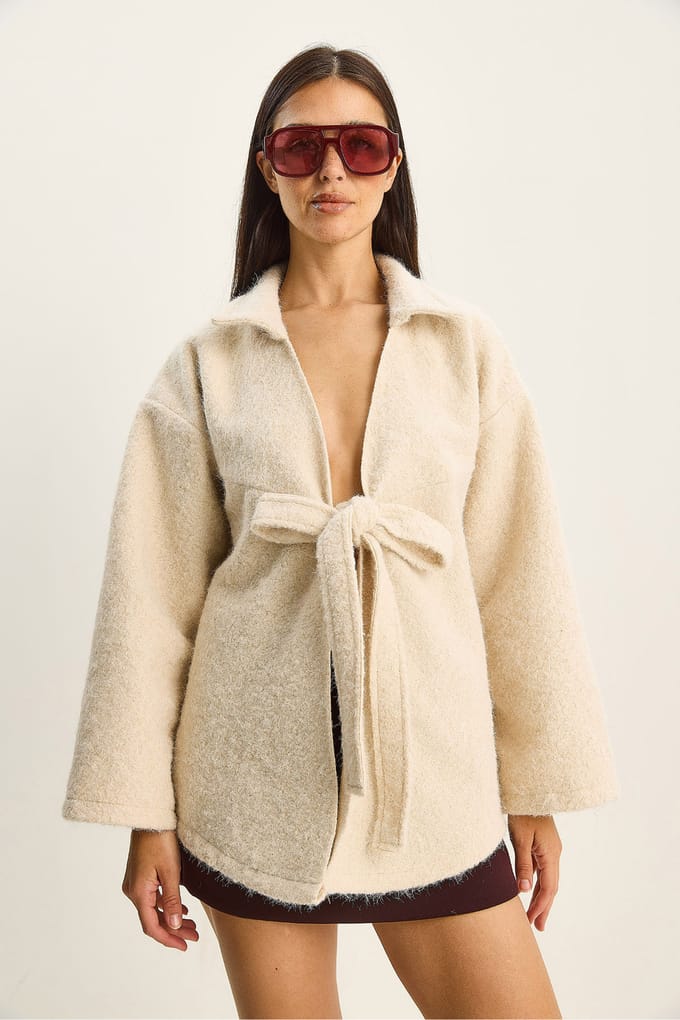 Textuur Oversized V-hals Cardigan met Knoopsluiting