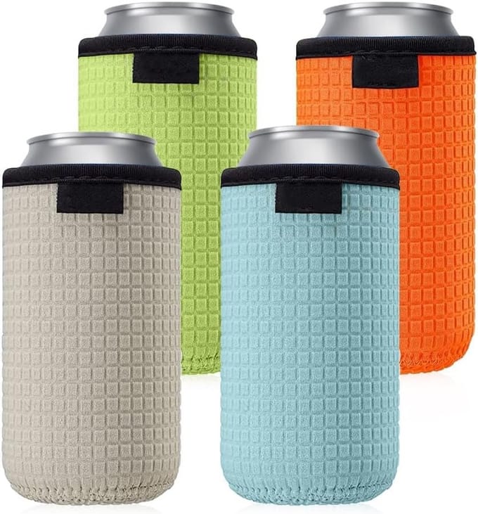 6 Pcs 170ml Blikkoelers - Herbruikbare Neopreen Koelhouder voor Buiten, Reizen, Feestjes