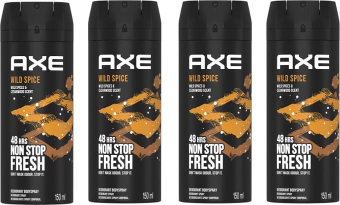 AXE Deo Spray - Wild Spice - 4 x 150 ml