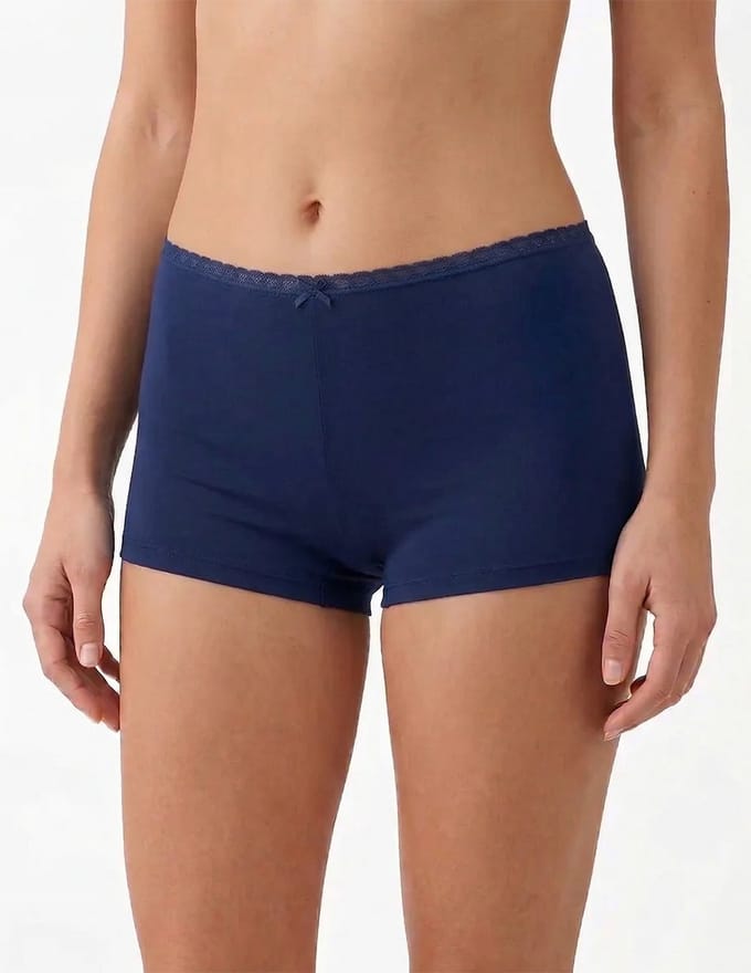 Avet dames boxershort microfiber - Young - Navy / XL