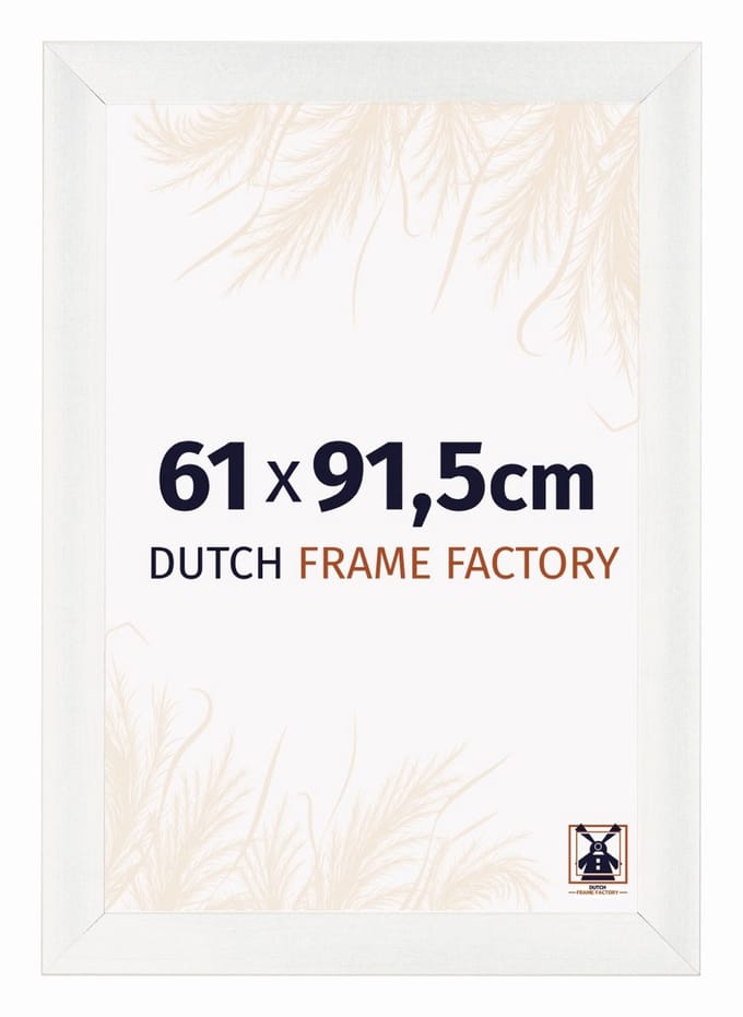 Fotolijst 61x91,5 cm - MDF - Wit Geveegd - Praag
