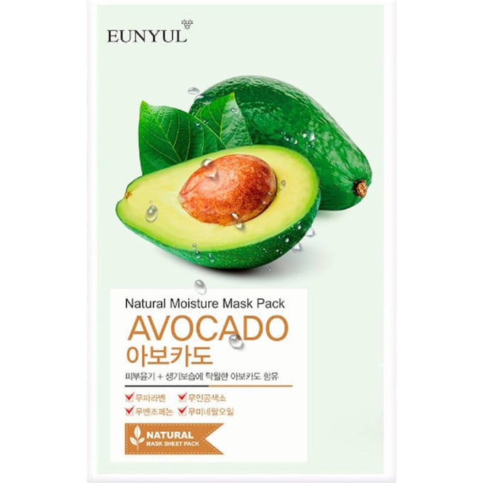 EUNYUL - Natural Moisture Mask Pack - Avocado - 1stuk